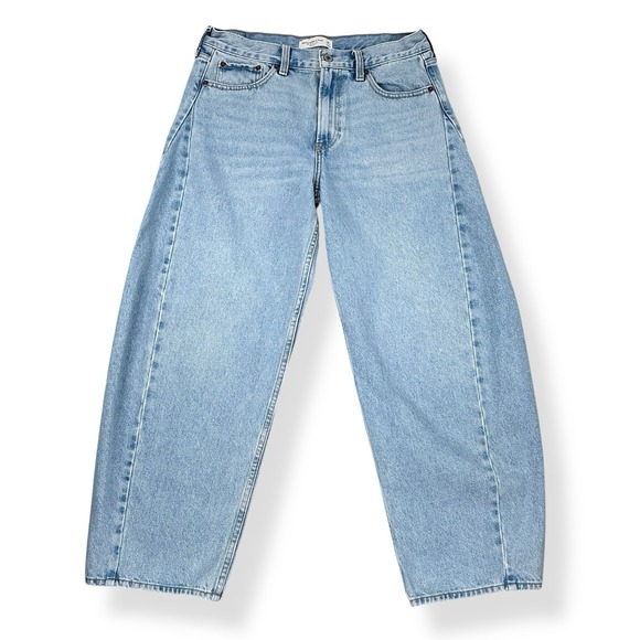 Abercrombie & Fitch Denim - Abercrombie & Fitch Jeans Womens 29 (ACTUAL 31x27) Blue Barrel Relaxed Leg Ankle